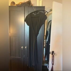 Elegant Black Wrap Dress